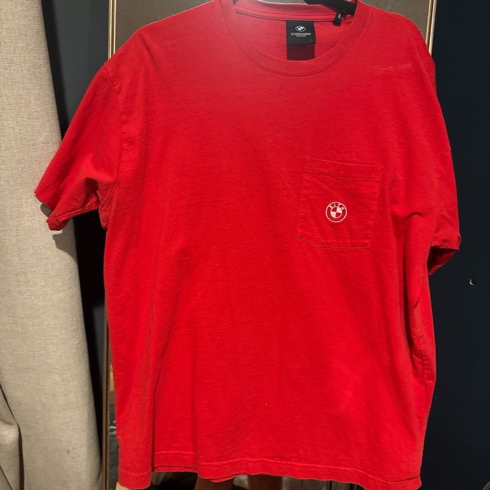 Kith Red Short Sleeve Tee Classic Crew Neck
